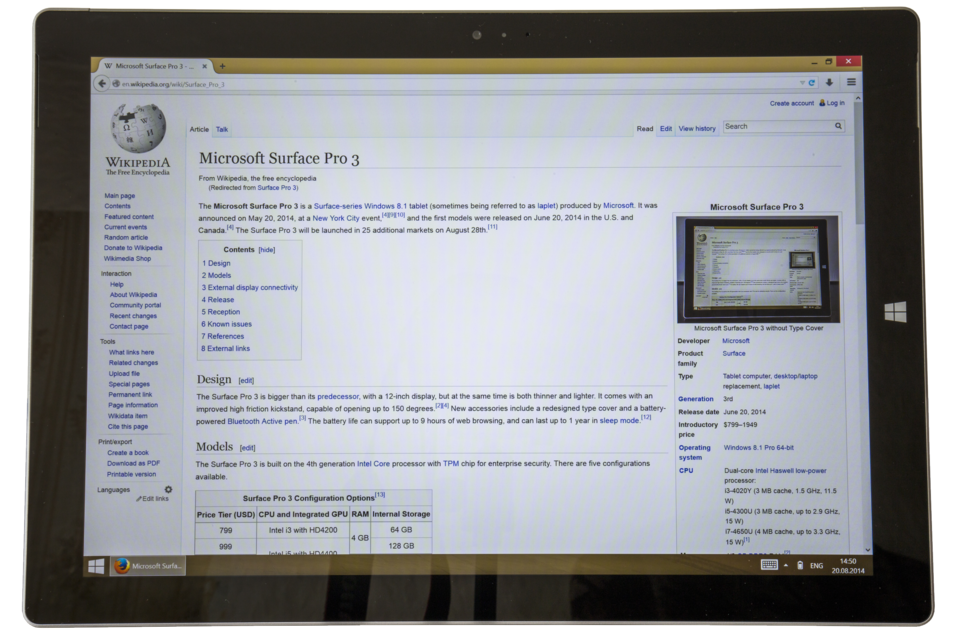 Surface Tablet with Keyboard